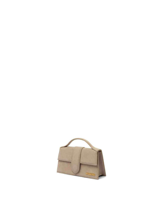 JACQUEMUS Le Grand Bambino Leather Bag (Beige)
