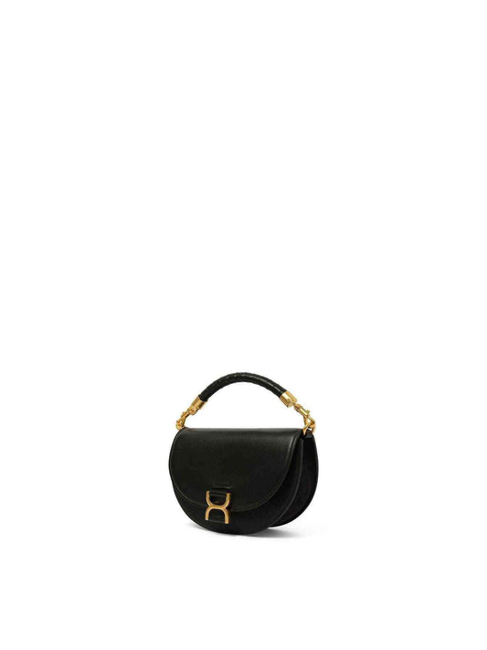 CHLOE Marcie Leather Crossbody Bag (Black)