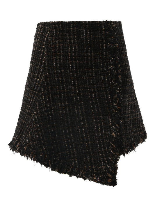 SACAI Tweed Skirt (Black Brown)