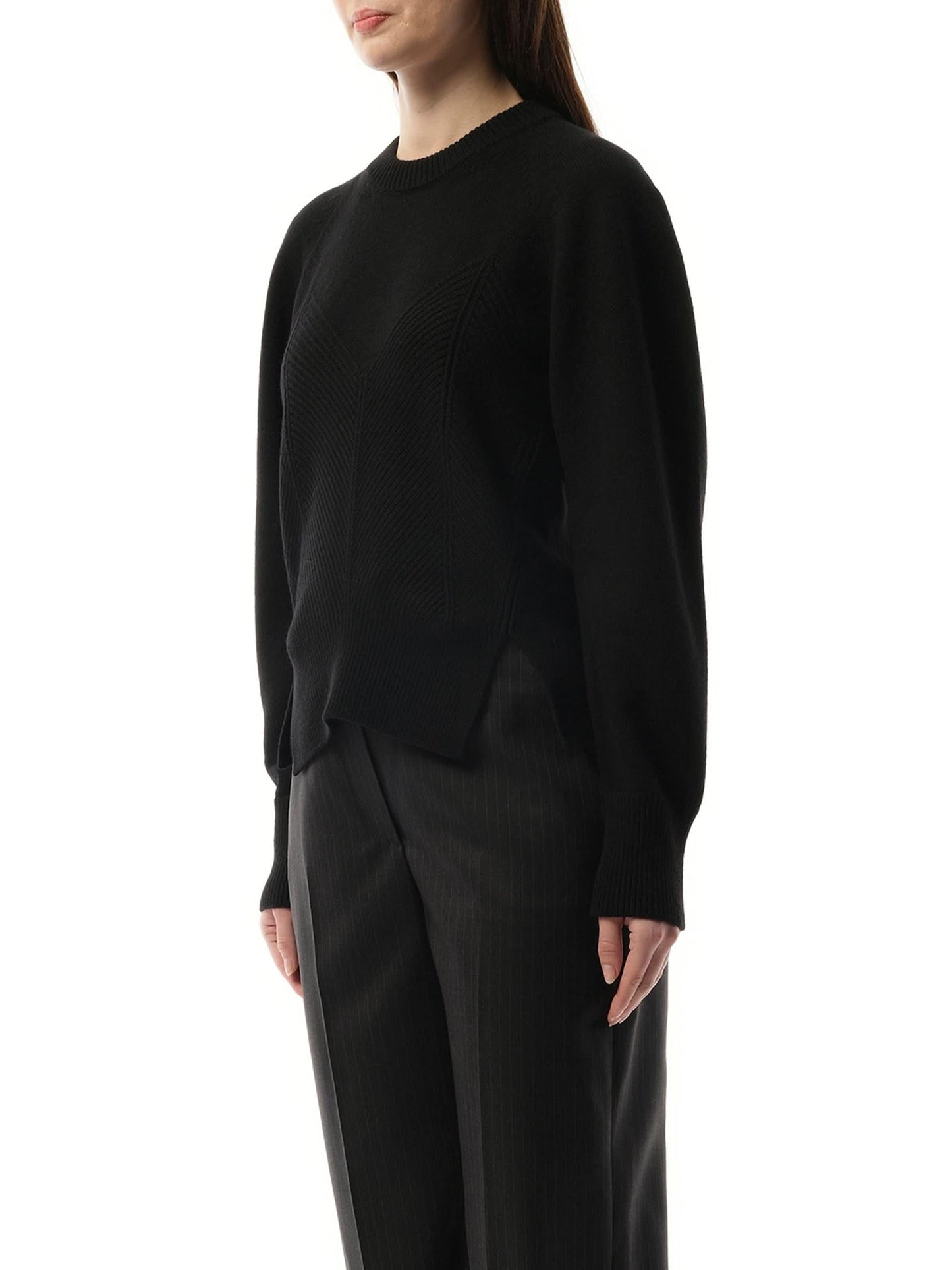 ALEXANDER MCQUEEN Chevron Corset Jumper (Black)