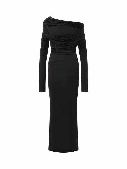 ENTIRE STUDIOS Bound Midi Dress (Black)