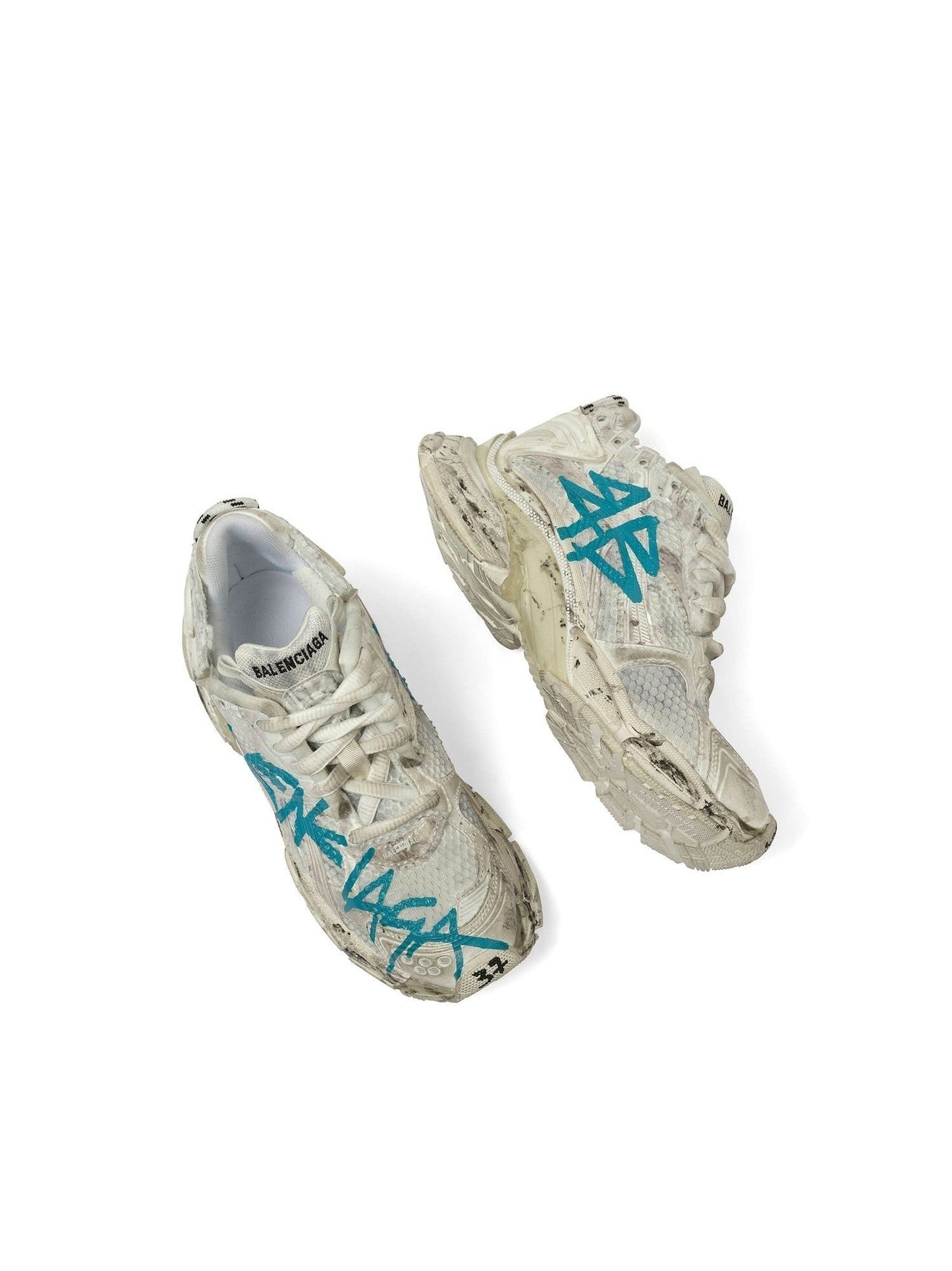 BALENCIAGA Runner Graffiti Sneaker (White)