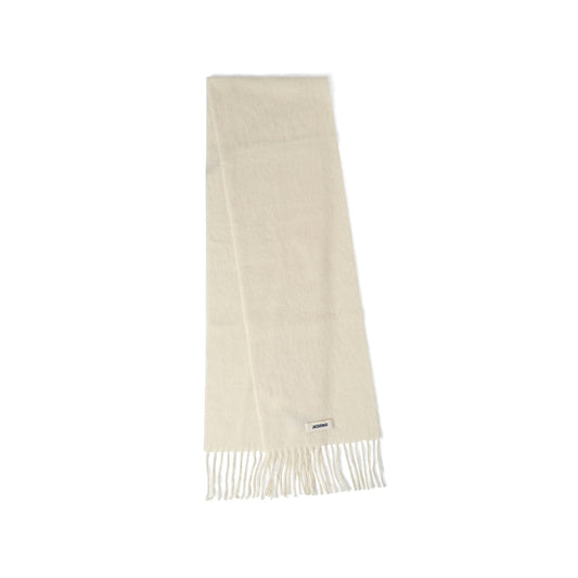 JACQUEMUS L'echarpe Carro Scarf (White)