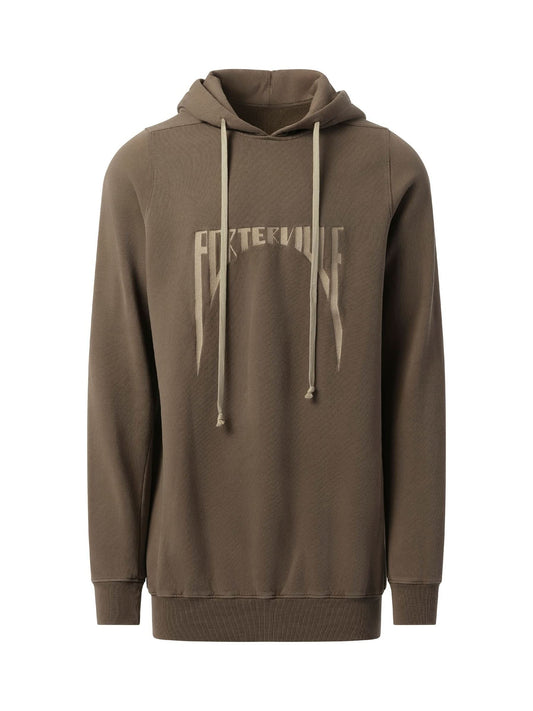 RICK OWENS Porterville Embroidered Hoodie (Brown)