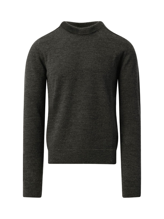 MAISON MARGIELA Elbow Patch Knit Sweater (Charcoal)
