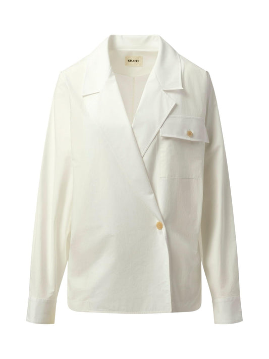 KHAITE Garth Top (White)