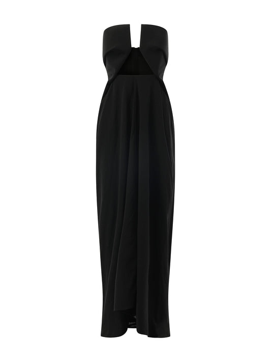 RICK OWENS Amphora Prong Gown (Black)