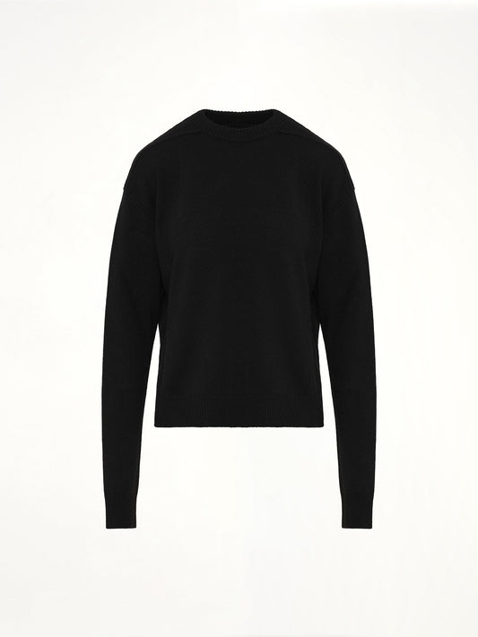 RICK OWENS Round Neck Sweater (Black)