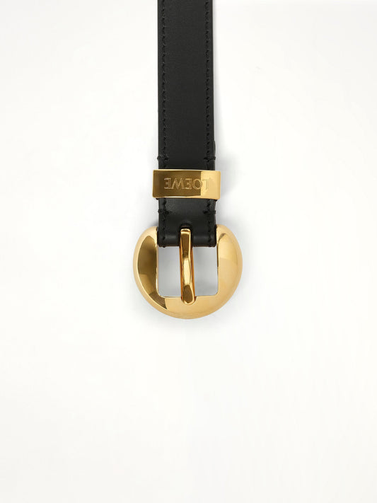 LOEWE Pebble 2cm Belt (Black)
