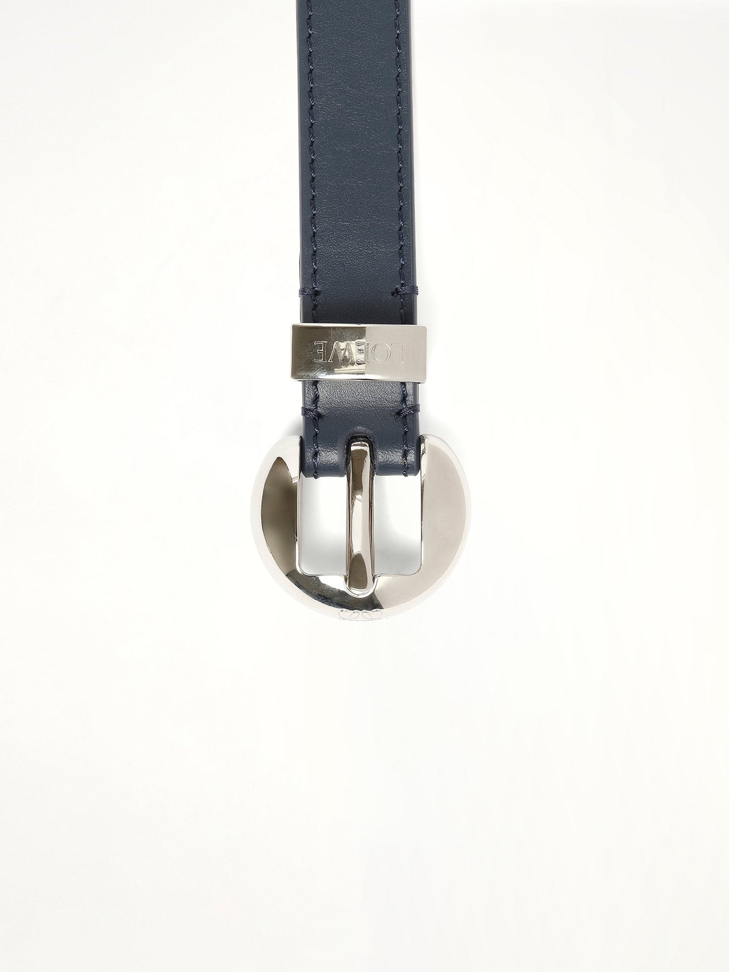 LOEWE Pebble 2cm Belt (Navy)