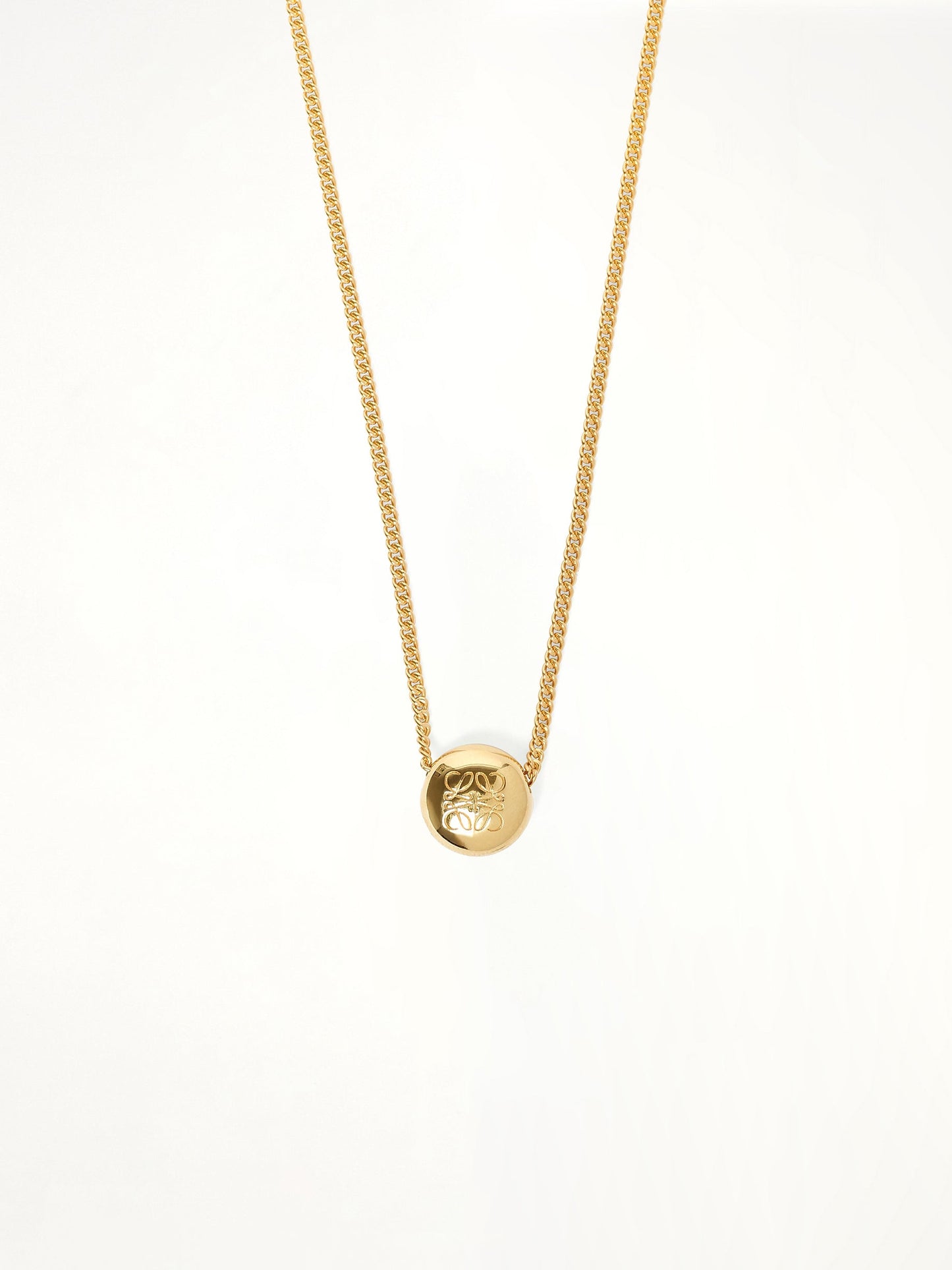 LOEWE Pebble Pendant Necklace (Gold)