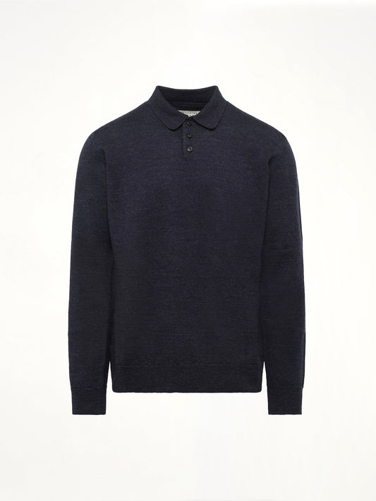 MAISON MARGIELA Gauge 14 Polo Shirt (Navy)