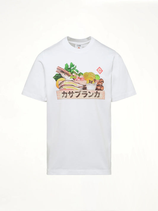 Casablanca Ingredient Printed T-Shirt (White)