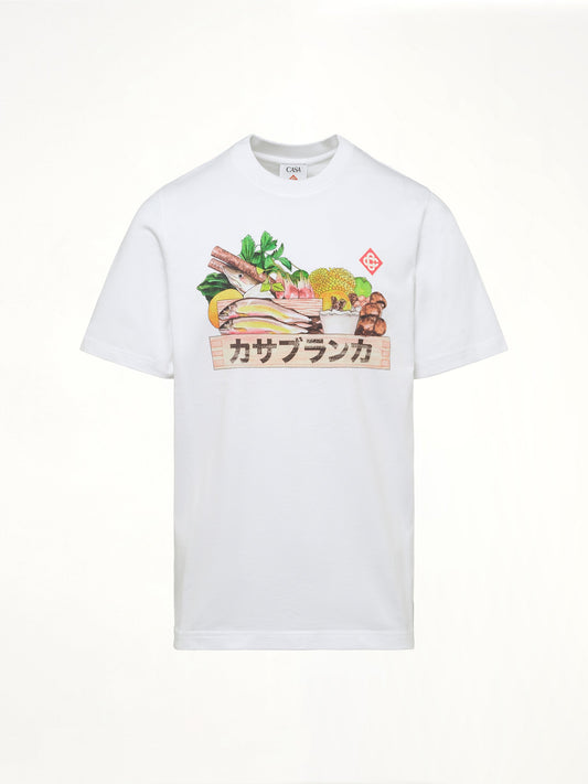 Casablanca Ingredient Printed T-Shirt (White)