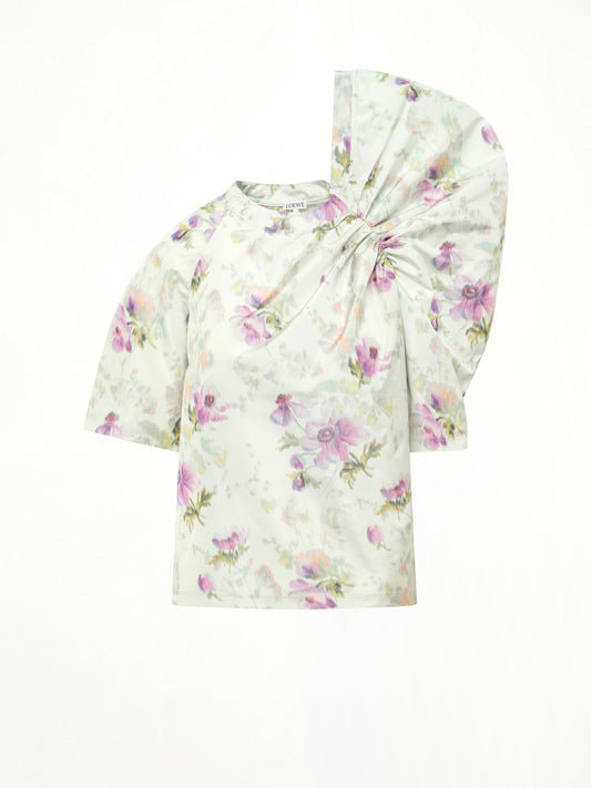 LOEWE Draped Top (Light Blue/Multicolor)