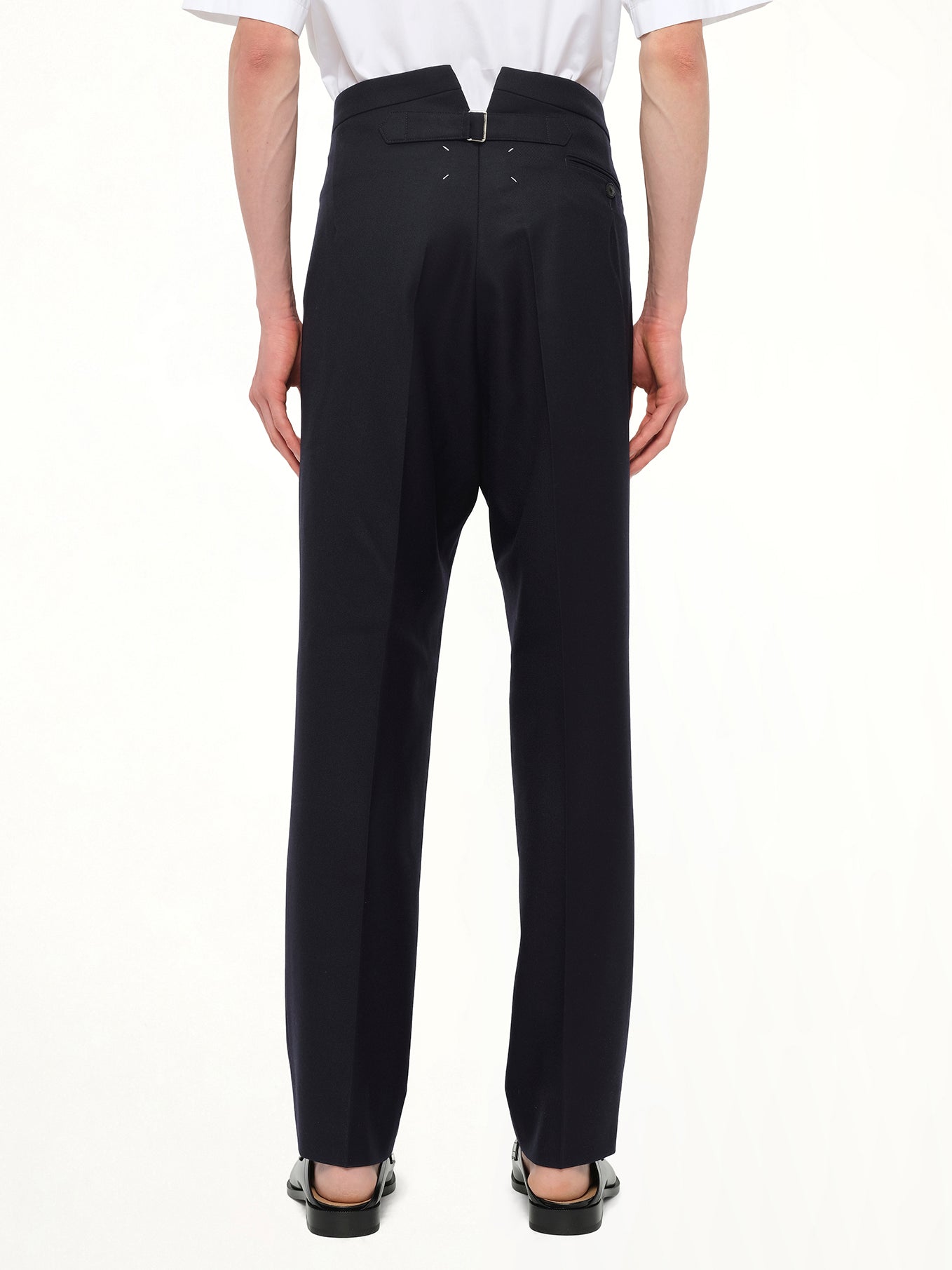 MAISON MARGIELA Wool Twill Pants (Blue)