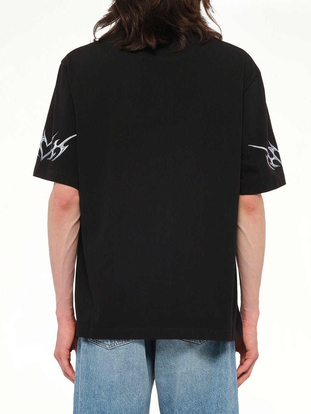 CASABLANCA Blades Printed Oversized T-Shirt (Black)