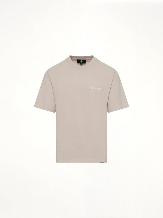 REPRESENT Script Logo T-Shirt (Concrete)