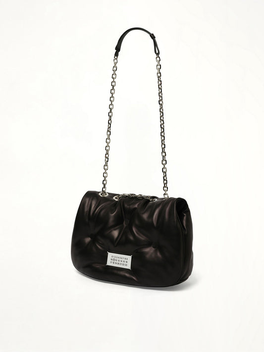 MAISON MARGIELA Medium Glam Slam Flap Bag (Black)