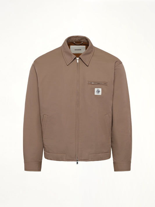 VOWELS Zip Up Jacket (Khaki)
