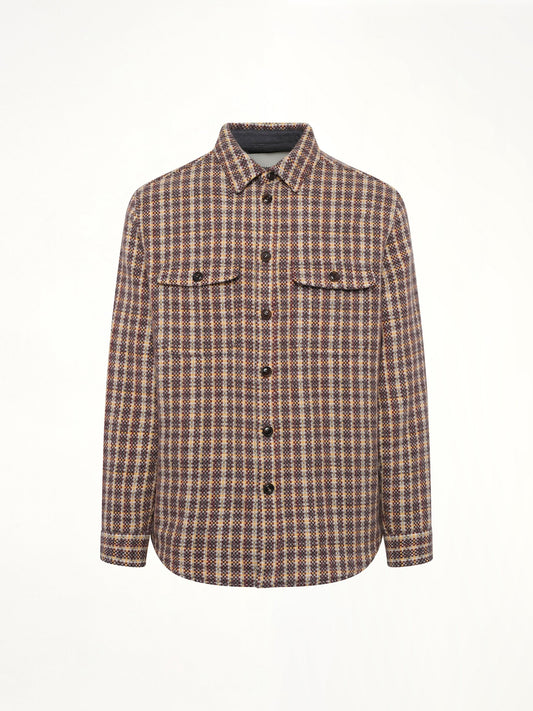 VOWELS Double Pocket Shirt Jacket (Minicheck)