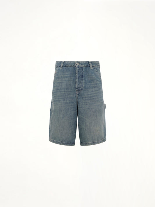 DIESEL D-LIVERY-W-SHORT Denim Shorts (Light Blue)