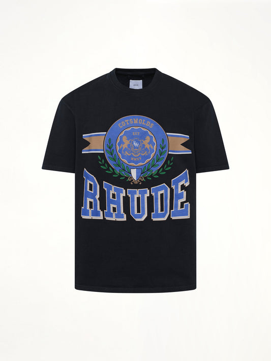 RHUDE Cotswold Crest T-Shirt (Vintage Black)