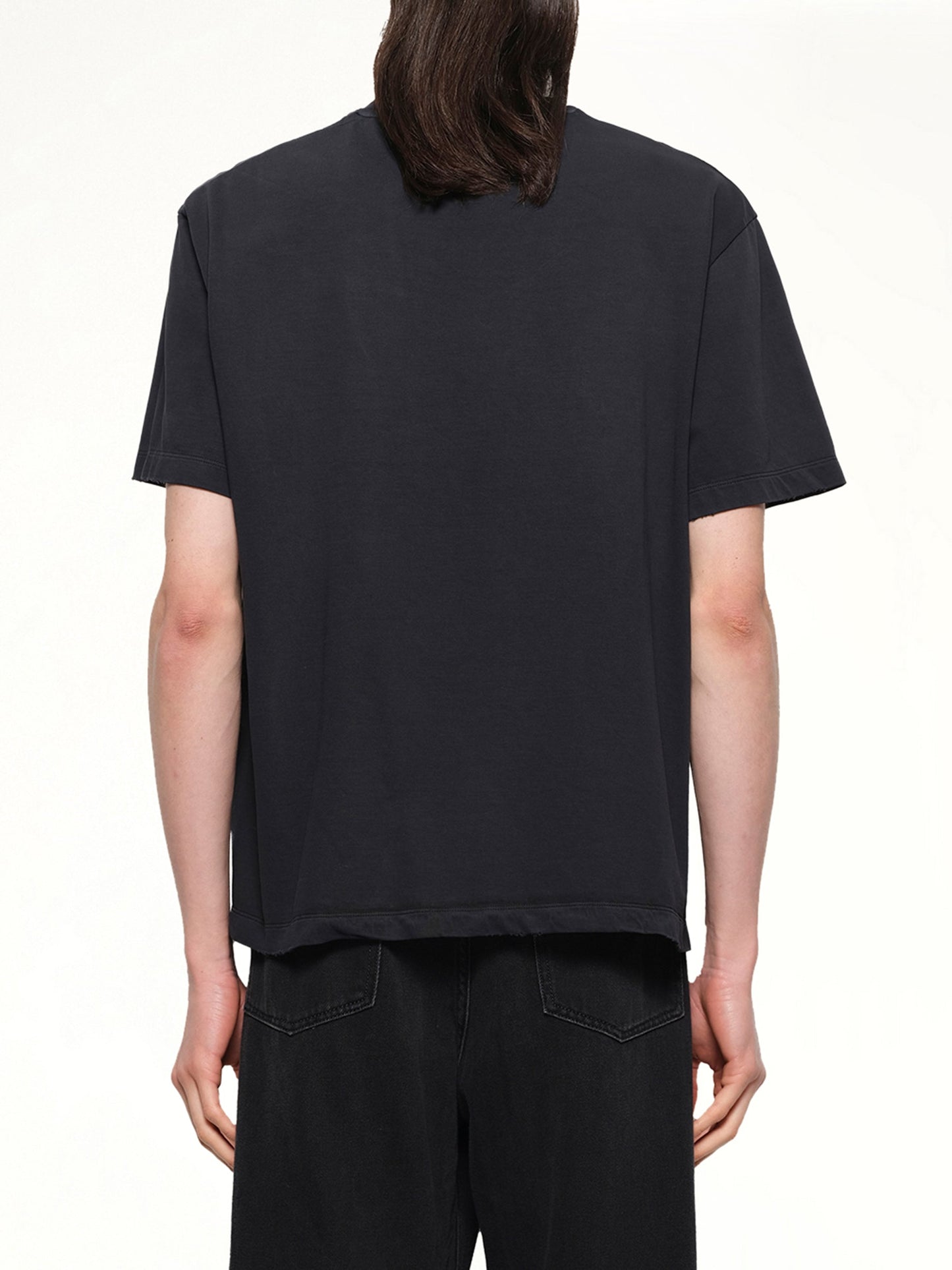 VOWELS Faded Collegiate T-Shirt (Black)