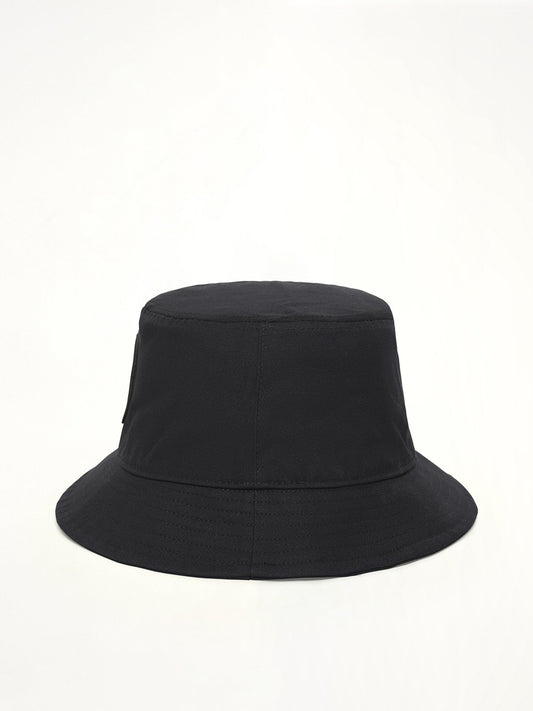 STONE ISLAND 910001 Cotton Bucket Hat (Black)