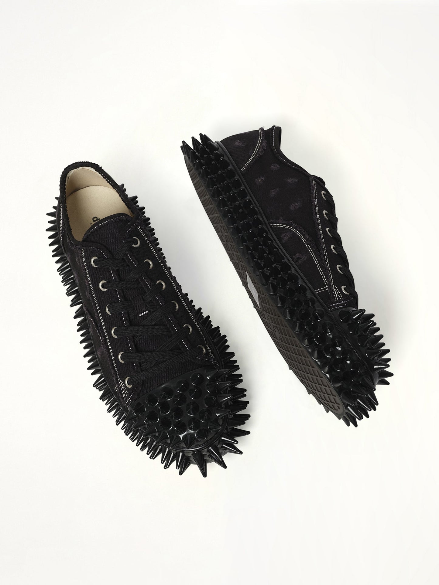 DOUBLET Spiky Canvas Sneaker (Black)