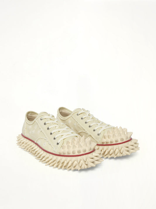 DOUBLET Spiky Canvas Sneaker (Ivory)