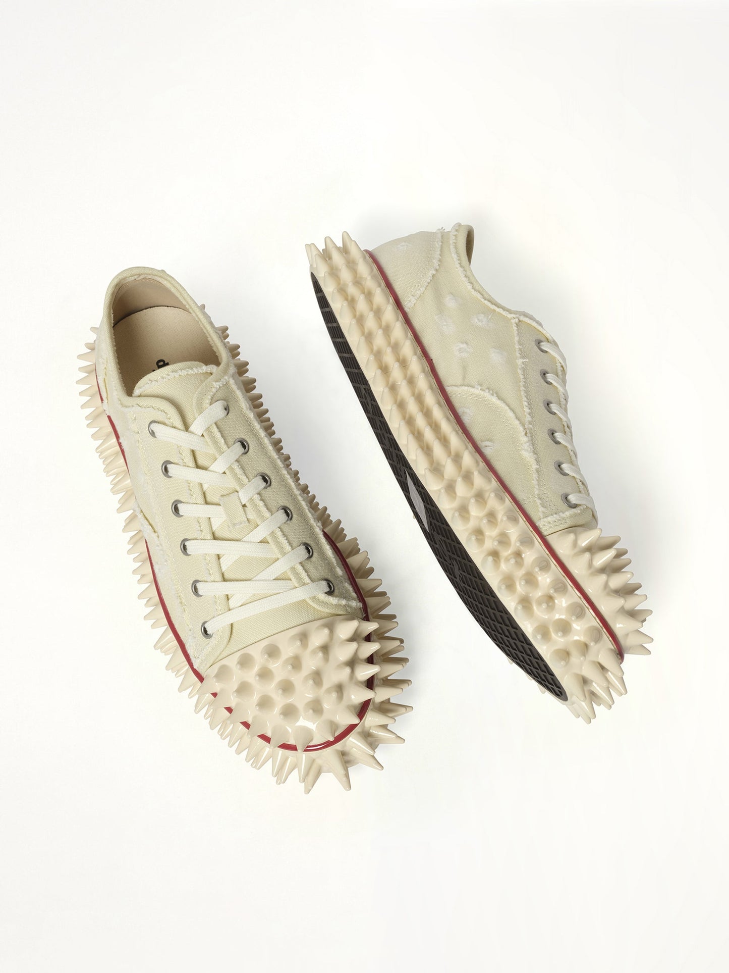 DOUBLET Spiky Canvas Sneaker (Ivory)