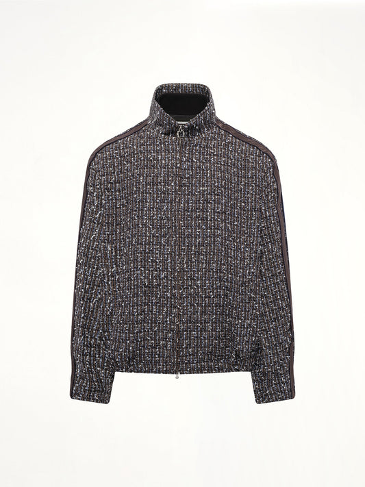 WOOYOUNGMI Tweed Track Jacket (Blue)