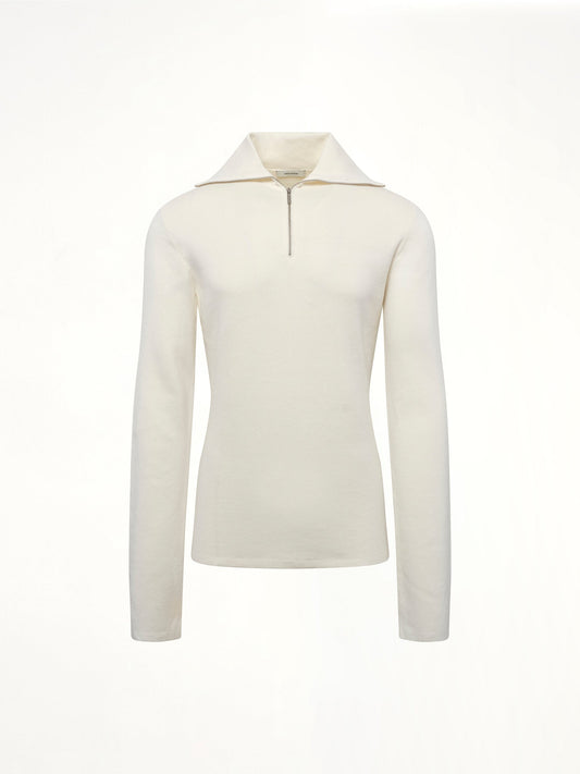 ENTIRE STUDIOS Zip Up Turtle Neck (Ivory)