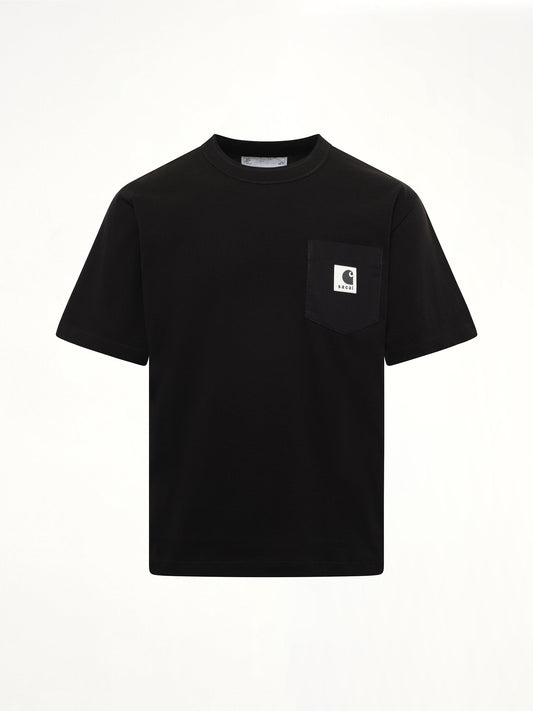 SACAI Carhartt WIP Cotton Jersey T-Shirt (Black)