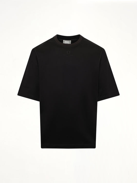 WOOYOUNGMI Square Embroidery T-Shirt (Black)