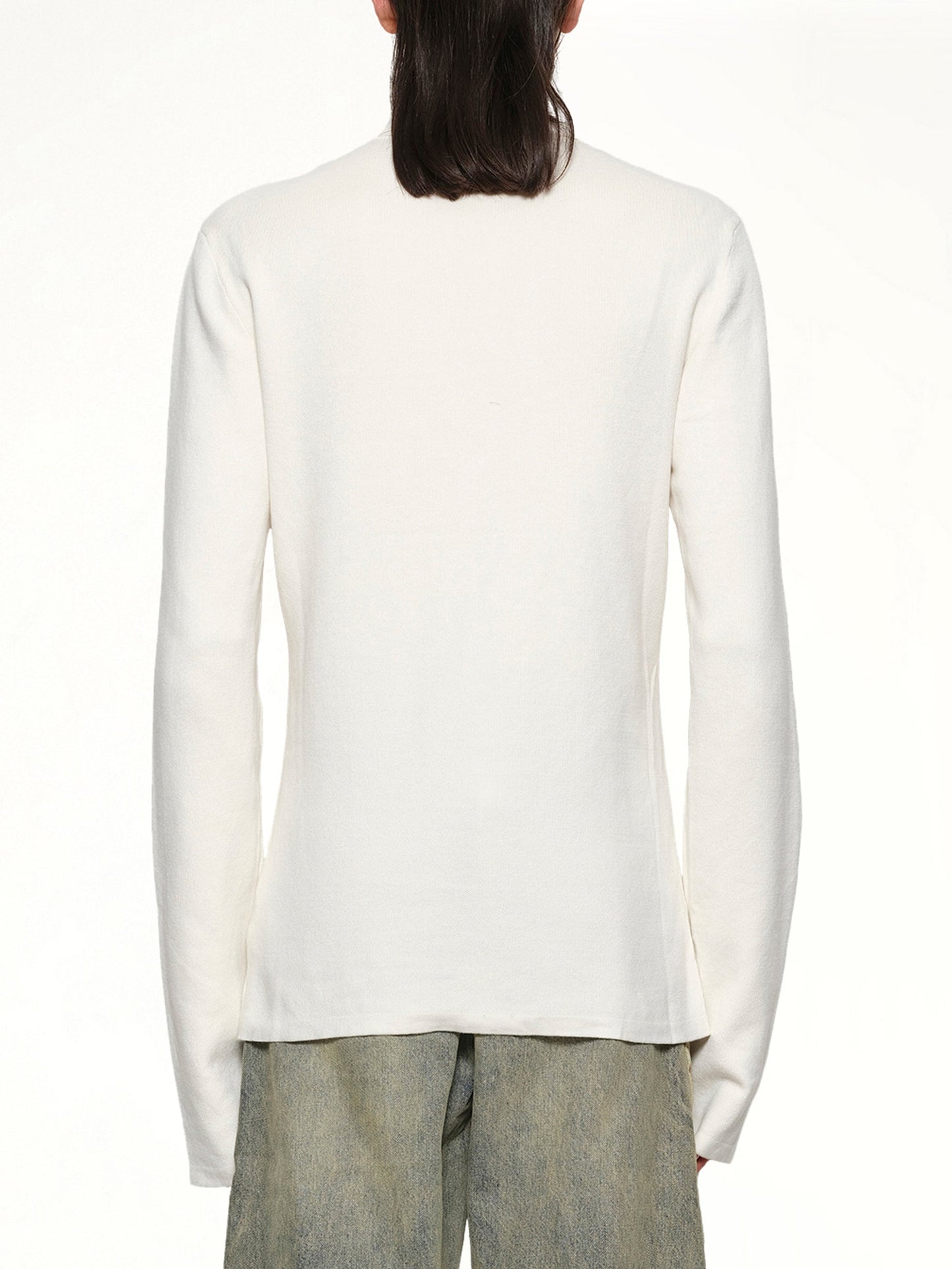 ENTIRE STUDIOS Zip Up Turtle Neck (Ivory)