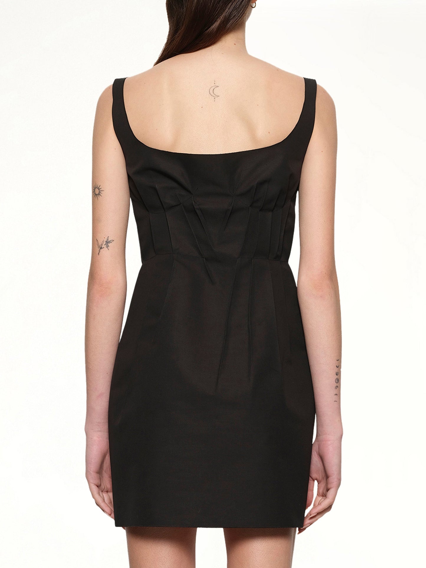 MARNI Bonded Cotton Poplin Dress (Black)