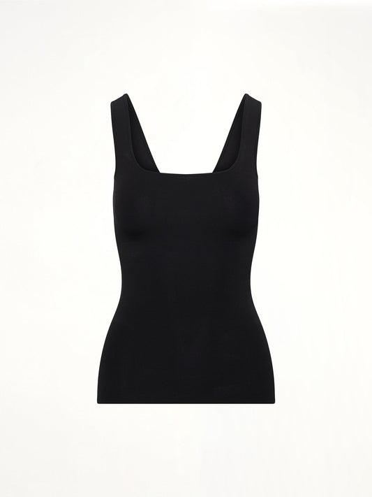 ENTIRE STUDIOS Squared Neck Top (Black)
