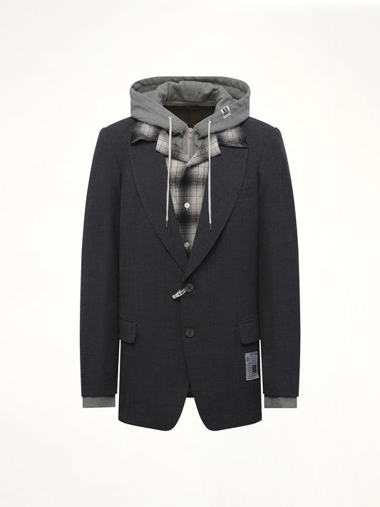 MAISON MIHARA YASUHIRO Triple Layered Blazer (Gray)