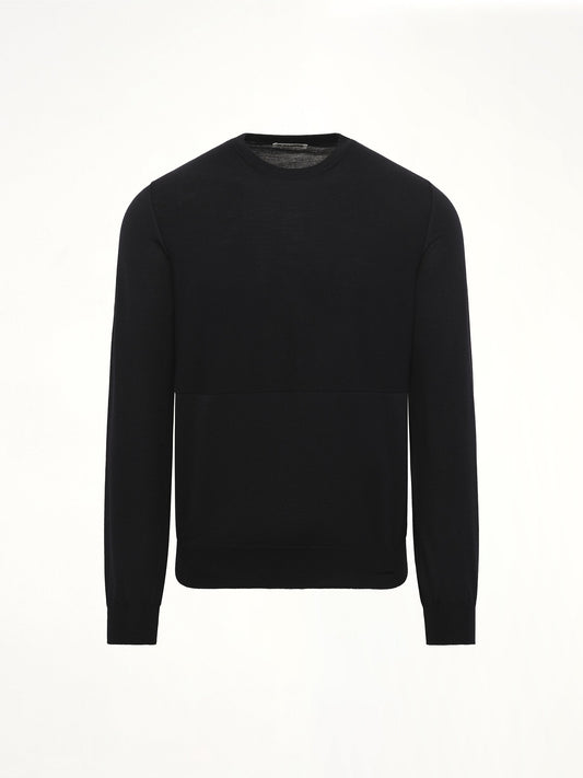 JIL SANDER Superfine Merino Wool Sweater (Black)