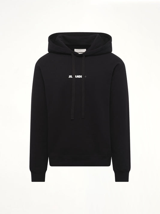 JIL SANDER Plus Compact Terry Hoodie (Black)