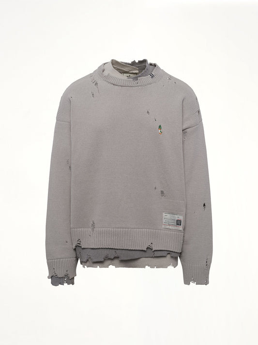 MAISON MIHARA YASUHIRO Layered Knit Pullover (Gray)
