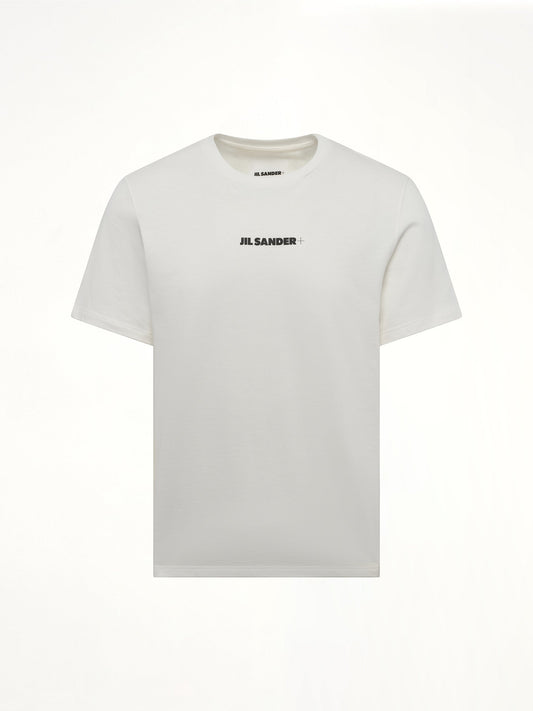 JIL SANDER Plus Logo T-Shirt (Porcelain)