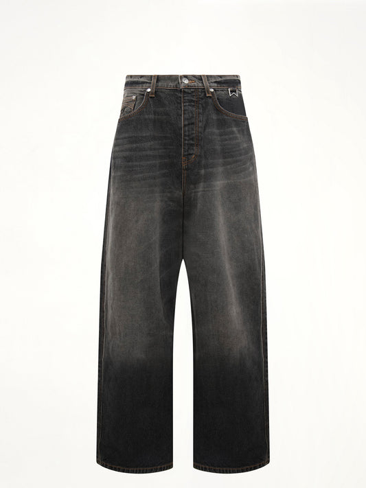 RHUDE Wide Leg Traxedo Denim (Agoura Black)