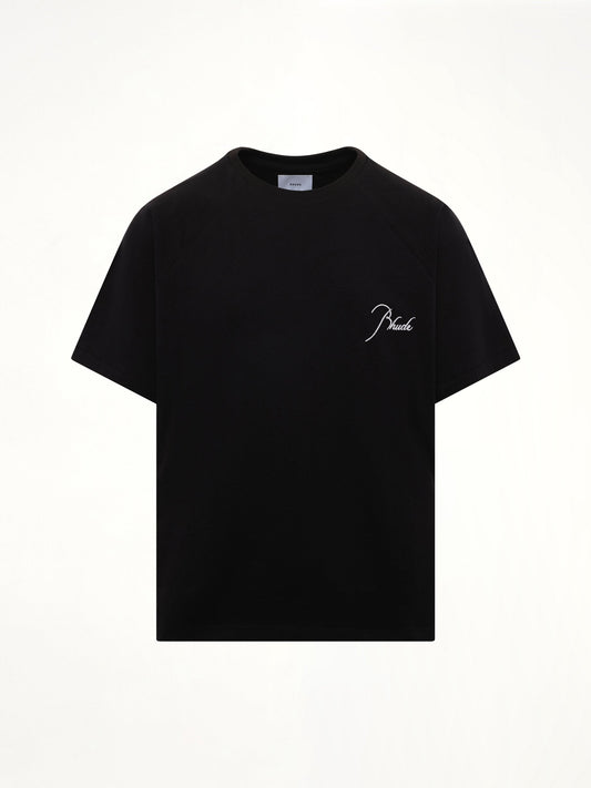 RHUDE Classique Raglan T-Shirt (Black/White)