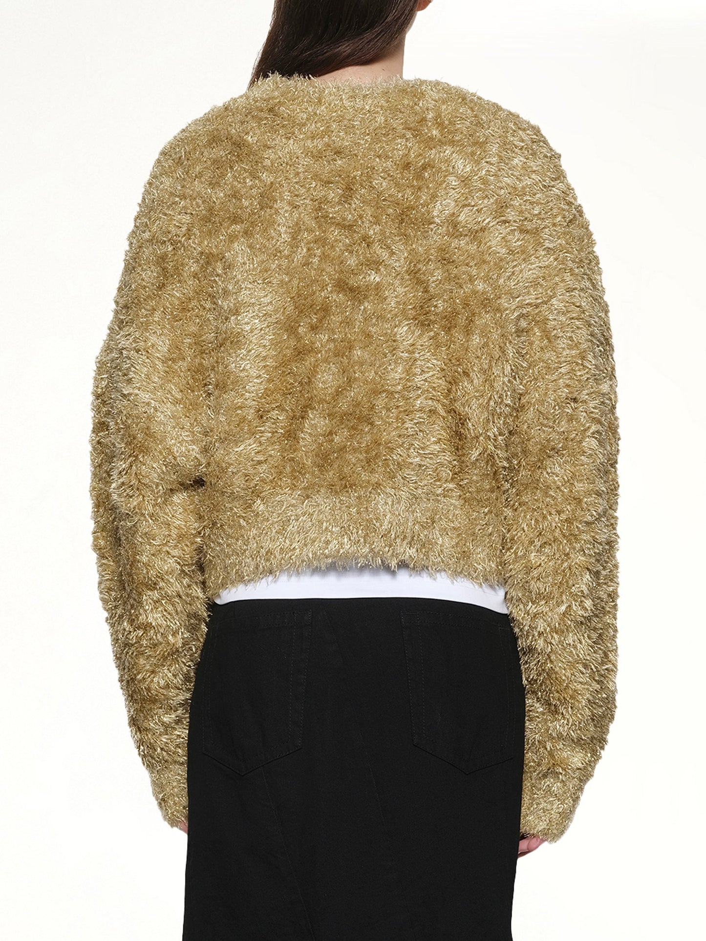 NOIR KEI NINOMIYA Polyester Lame Knit (Gold)