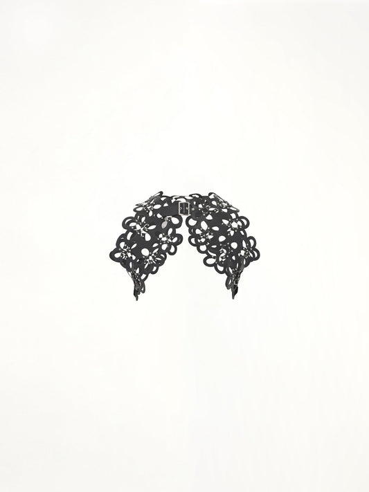 NOIR KEI NINOMIYA Petal Leather Vest (Black)