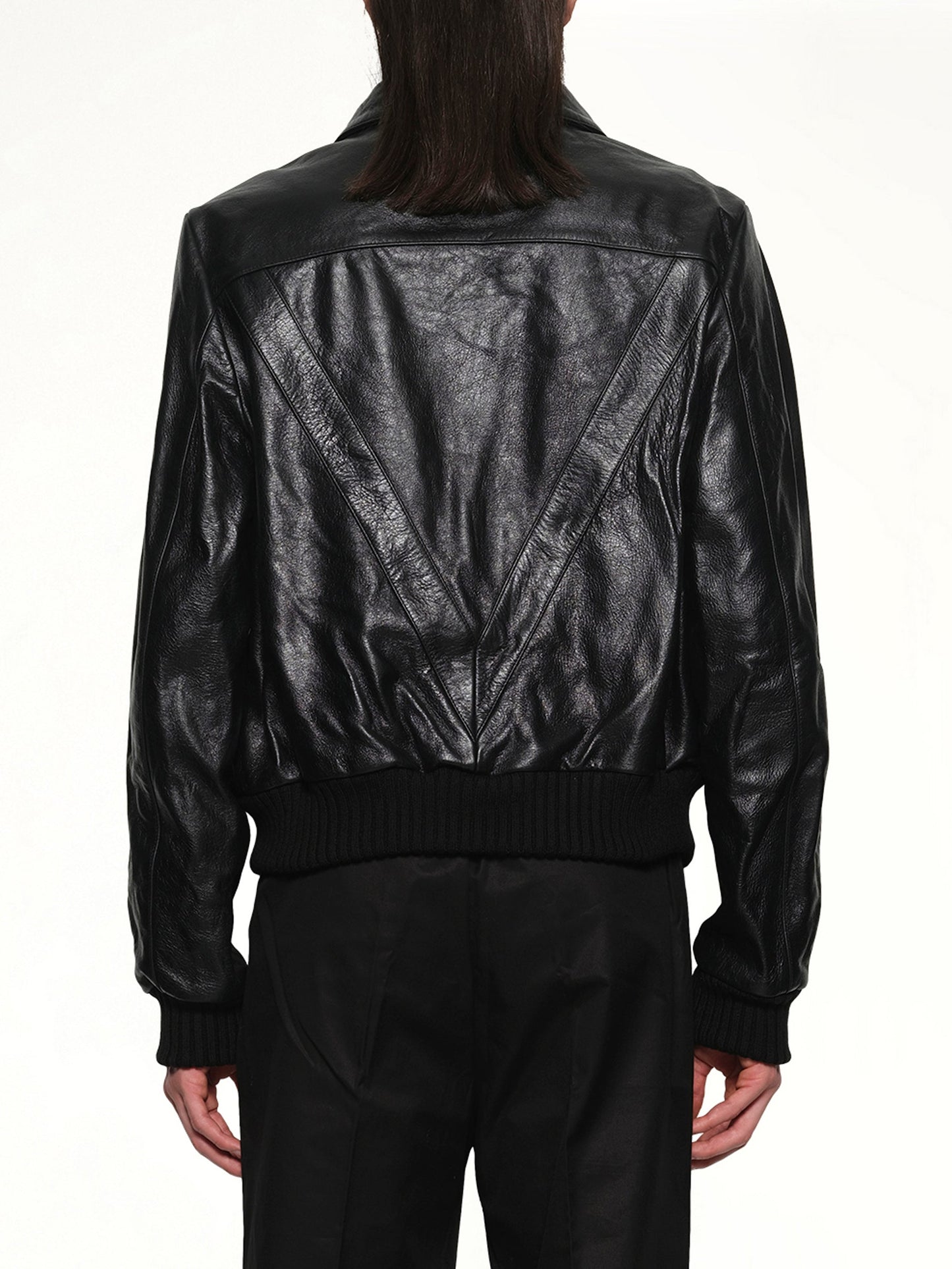 AMIRI Leather Double Pocket Blouson (Black)