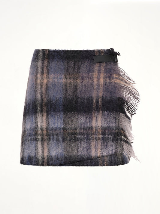LOEWE Mohair Skirt (Blue/Multicolor)